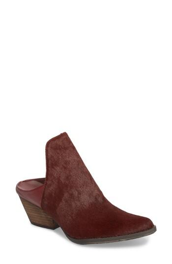 Women's Very Volatile Genuine Calf Hair Mule M - Burgundy