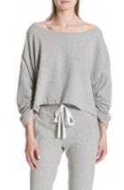 Women's A.l.c. Ember Ruched Sleeve Sweatshirt - Grey