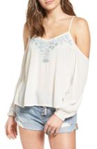 Women's Bp. Embroidered Cold Shoulder Blouse
