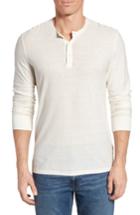 Men's James Perse Cotton & Linen Henley (xxl) - Metallic
