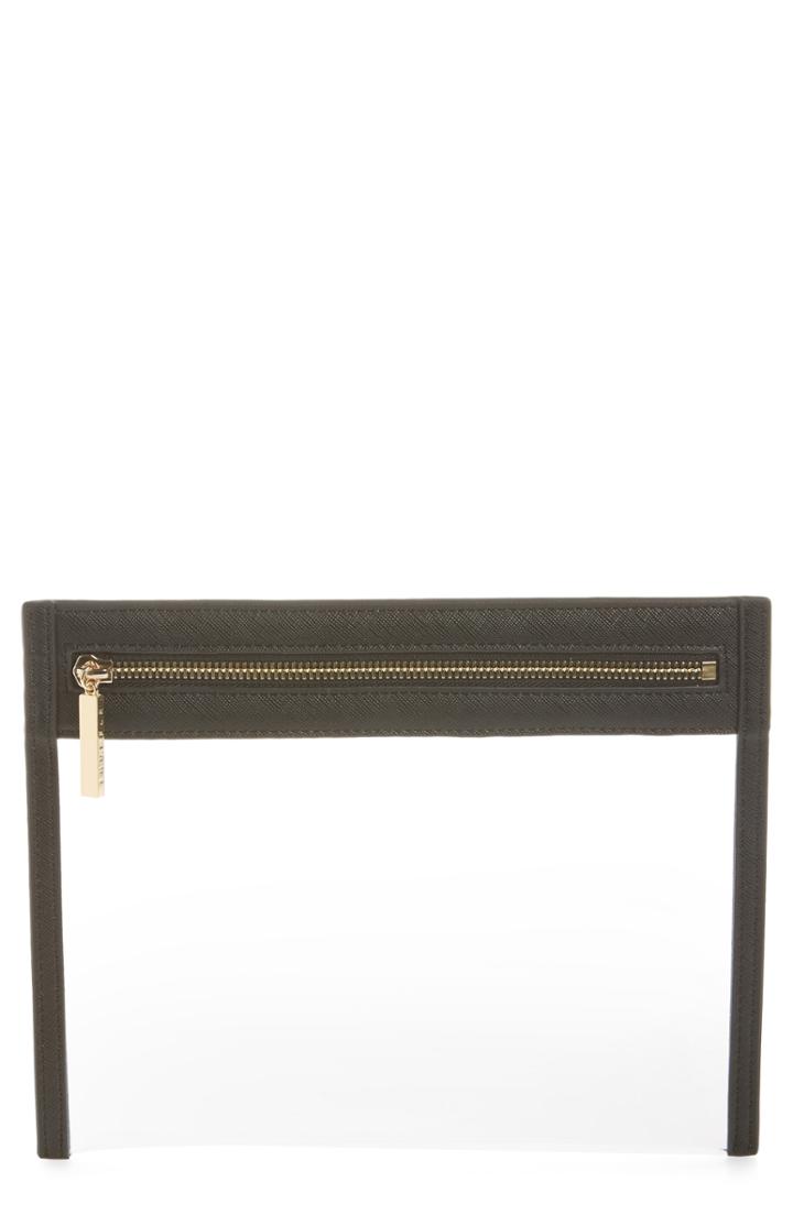 Truffle Small Clarity Clutch - Black