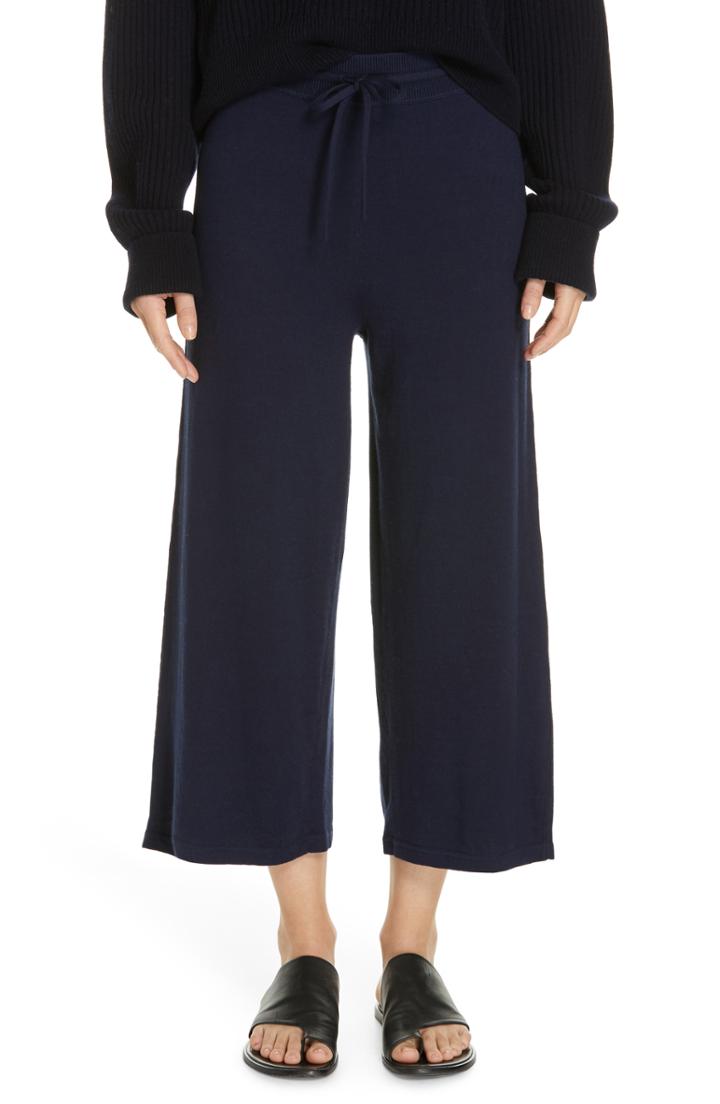Women's Vince Wide Leg Crop Pants - Blue