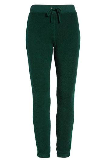 Women's Pam & Gela Velvet Stripe Sweatpants - Green