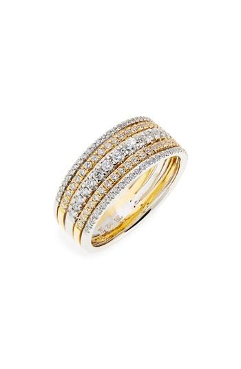 Women's Bony Levy Diamond Stack Ring (nordstrom Exclusive)
