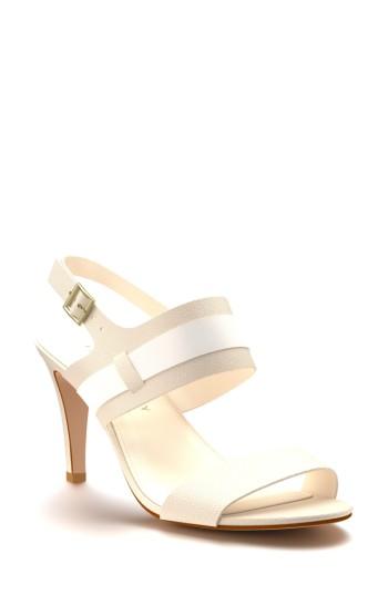 Women's Shoes Of Prey Strappy Slingback Sandal B - White