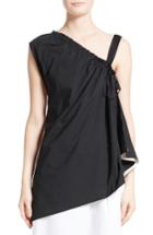 Women's Colovos Ruched Single Strap Top - Black