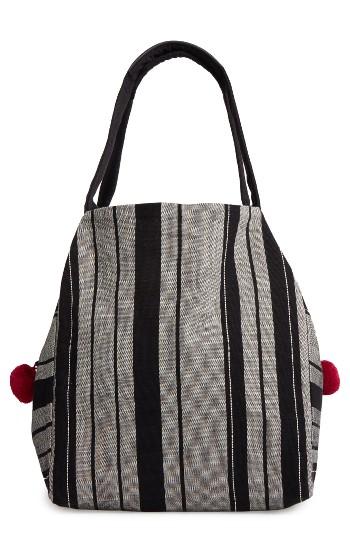 Mercado Global Rosa Woven Tote - Red