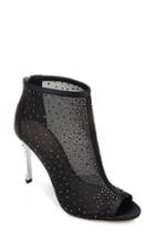 Women's Jewel Badgley Mischka Jodie Crystal Embellished Mesh Bootie M - Black