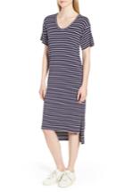 Women's Nordstrom Signature High/low Stripe Dress - Blue