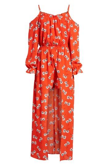 Women's Speechless Cold Shoulder Maxi Romper