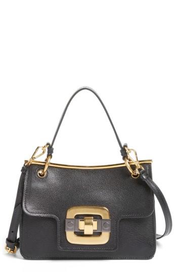 Miu Miu Madras Leather Shoulder Bag - Black