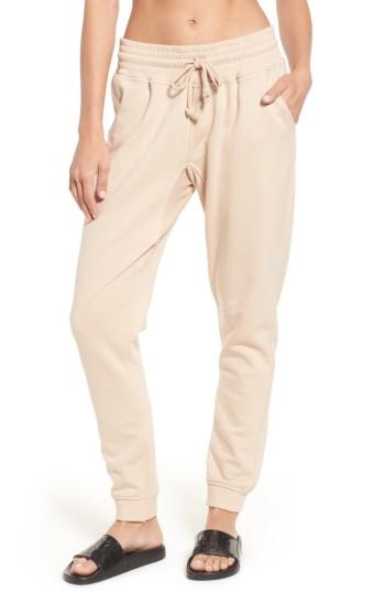 Women's Ivy Park Oversize Washed Jersey Jogger Sweatpants, Size - Pink