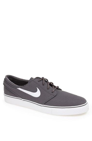 Men's Nike 'zoom - Stefan Janoski Sb' Canvas Skate Shoe .5 M - Grey