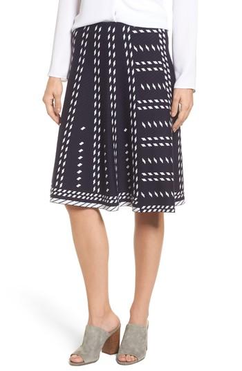 Women's Nic+zoe Falling Star A-line Knit Skirt - Blue
