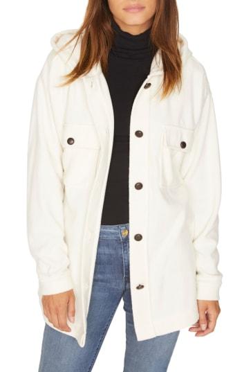 Women's Sanctuary Kennie Hooded Jacket - Ivory