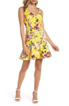 Women's French Connection Linosa Fit & Flare Dress - Yellow