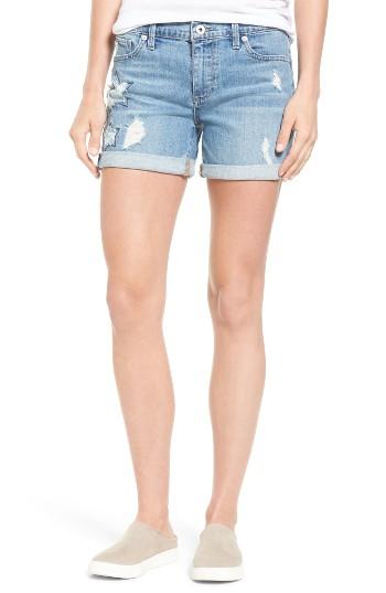 Women's Lucky Brand Ripped Roll Hem Denim Short