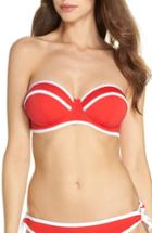 Women's Freya Paint The Town Bandeau Bikini Top G (6d Us) - Red