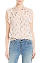 Women's Rebecca Taylor Tulip Silk Blend Fil Coupe Top