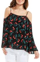 Women's Vince Camuto Tropic Spritz Off The Shoulder Blouse - Black