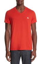 Men's Burberry Jadford V-neck T-shirt - Red