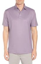 Men's Peter Millar Multi Birdseye Stretch Jersey Polo - Pink