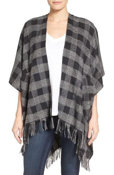 Women's Sole Society Check Print Wrap