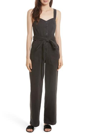 Women's La Vie Rebecca Taylor Garment Dyed Twill Jumpsuit