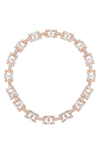 Women's Steve Madden Faceted Stone Chain Collar Necklace
