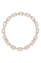 Women's Steve Madden Faceted Stone Chain Collar Necklace