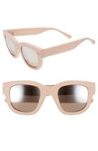 Women's Acne Studios 47mm Sunglasses - Matt Pink/ Silver Mirror