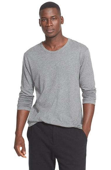 Men's T By Alexander Wang Long Sleeve T-shirt - Grey