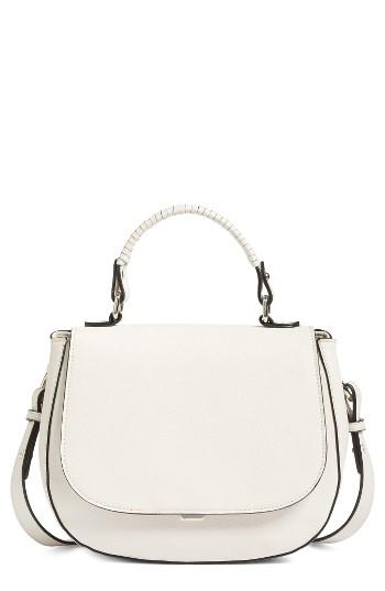 Chelsea28 Kyle Faux Leather Saddle Bag - Ivory