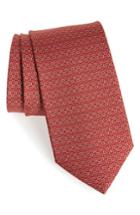 Men's Salvatore Ferragamo Elisir Print Silk Tie, Size - Red