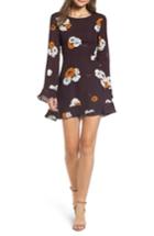Women's Cupcakes And Cashmere Leena Vintage Floral Dress - Burgundy