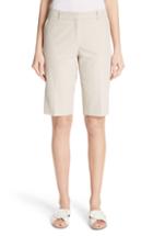 Women's Lafayette 148 New York Manhattan Bermuda Shorts (similar To 14w) - Beige