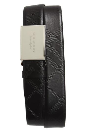 Men's Burberry George Leather Belt