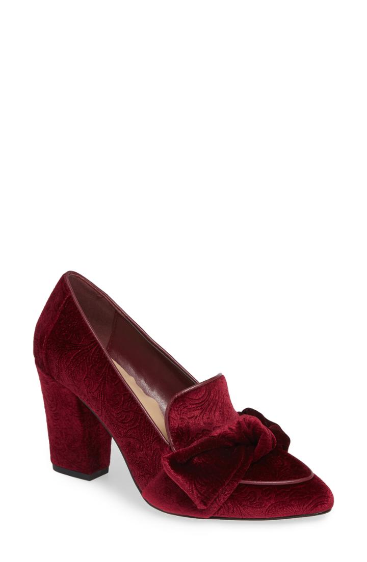 Women's Bella Vita Gala Ii Bow Pump Ww - Burgundy
