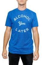 Men's Kid Dangerous Alcohol You Later Graphic T-shirt, Size - Blue