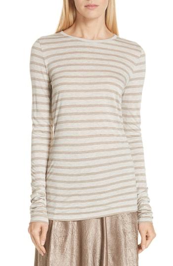 Women's Vince Heather Stripe Top - Ivory