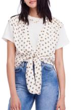 Women's Free People Mornings In Marrakesh Tie Vest - Ivory