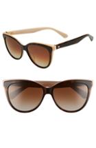 Women's Kate Spade New York Daeshas 56mm Cat Eye Sunglasses - Havana Pink Polar