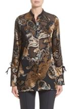 Women's Lafayette 148 New York Desra Renaissance Paisley Devore Blouse