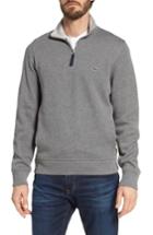 Men's Lacoste Quarter Zip Cotton Interlock Sweatshirt (m) - Grey