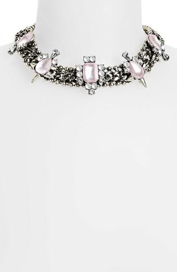 Topshop Embellished Collar Necklace