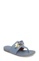 Women's Calvin Klein Parson Square Knot Flip Flop M - Blue