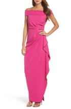 Women's Vince Camuto Off The Shoulder Crepe Gown - Pink