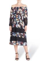 Women's Catherine Catherine Malandrino Olive Off The Shoulder Midi Dress