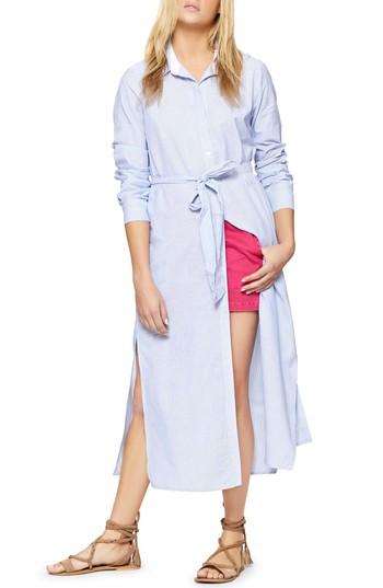 Women's Sanctuary Jess Camo Tunic Shirt - Blue