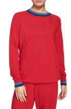 Women's Lndr Chalet Merino Wool Sweatshirt /small - Red